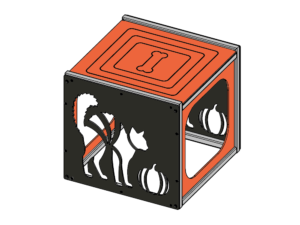 Halloween Cat Cube