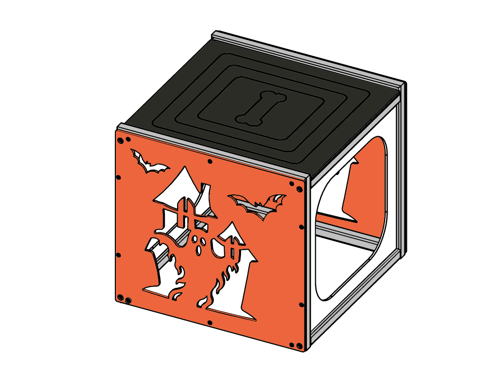 Halloween Ghost House Cube